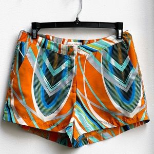NWOT beautiful orange with teal shorts